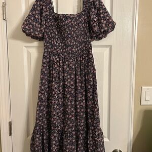 NEW w/ Out Tags- LC Lauren Conrad Floral Maxi Dress - Pink and Blue